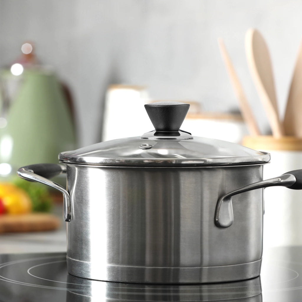 Coperchio in vetro KADAX da 14 cm, universale, resistente al calore, per pentole e padelle.
