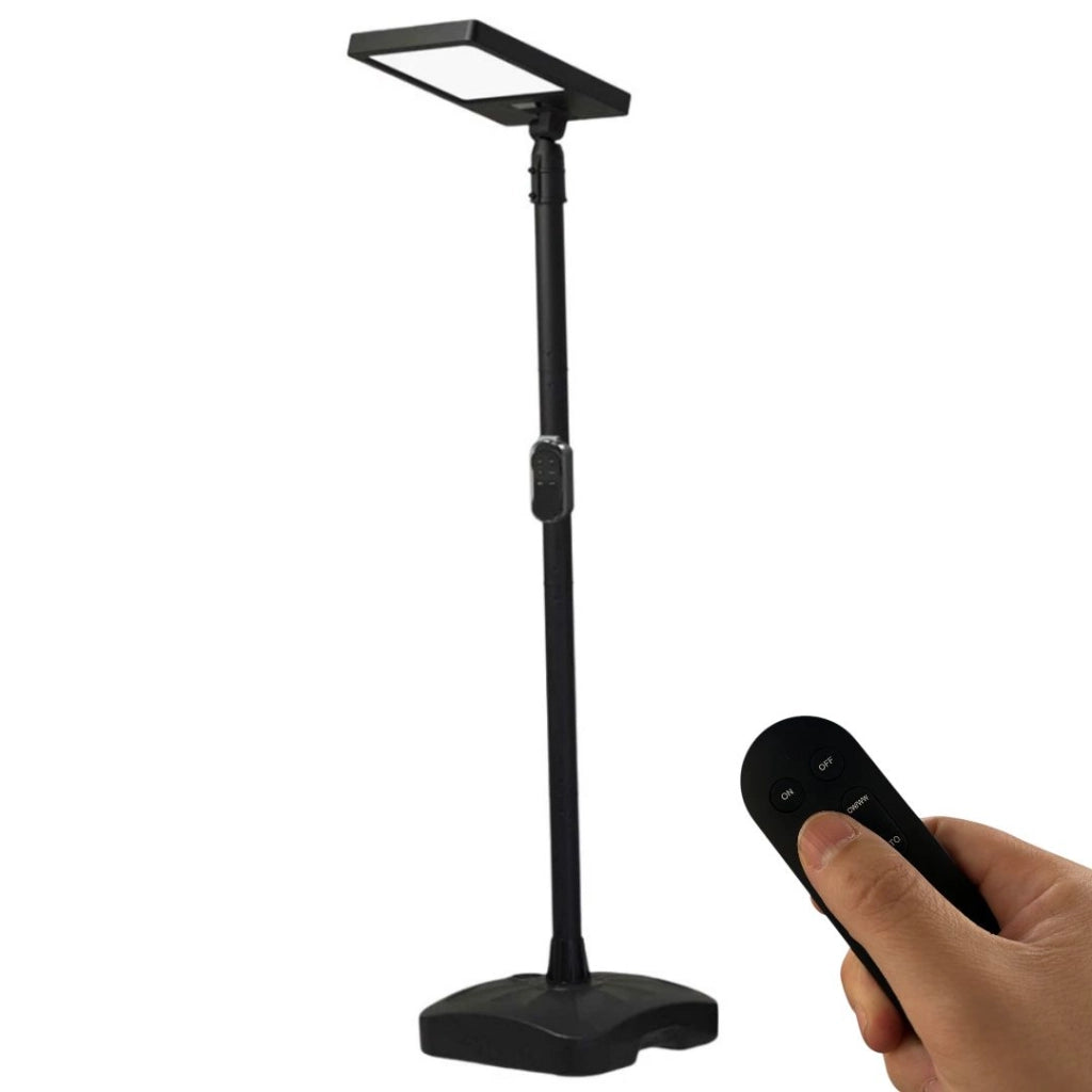 Lampione solare 290W con telecomando CCT, palo regolabile 2630 mm e autonomia 14 ore per illuminazione esterna professionale IP54