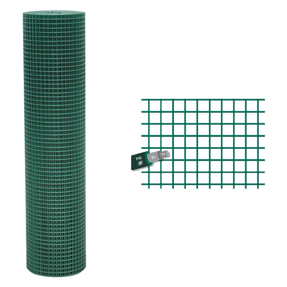 RETE ELETTROSALDATA PLASTIFICATA 6 x 6 Filo Ø mm. 1,0 - H. cm 50 x mt. 25  - SIDEX
