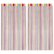 Tende a Filo 2 pz Multicolore 140x250 cm