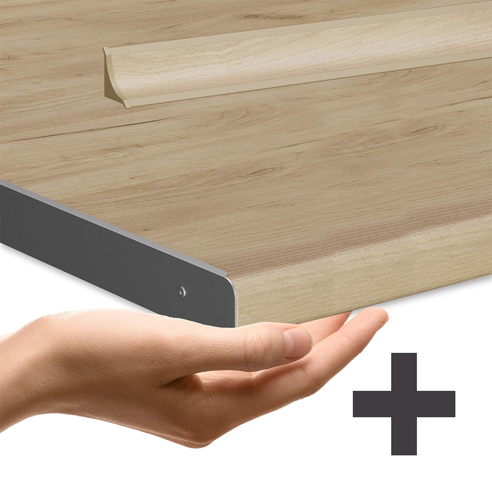 Vicco Mobile da cucina Quercia dorata/bianco 350 cm PL Rovere