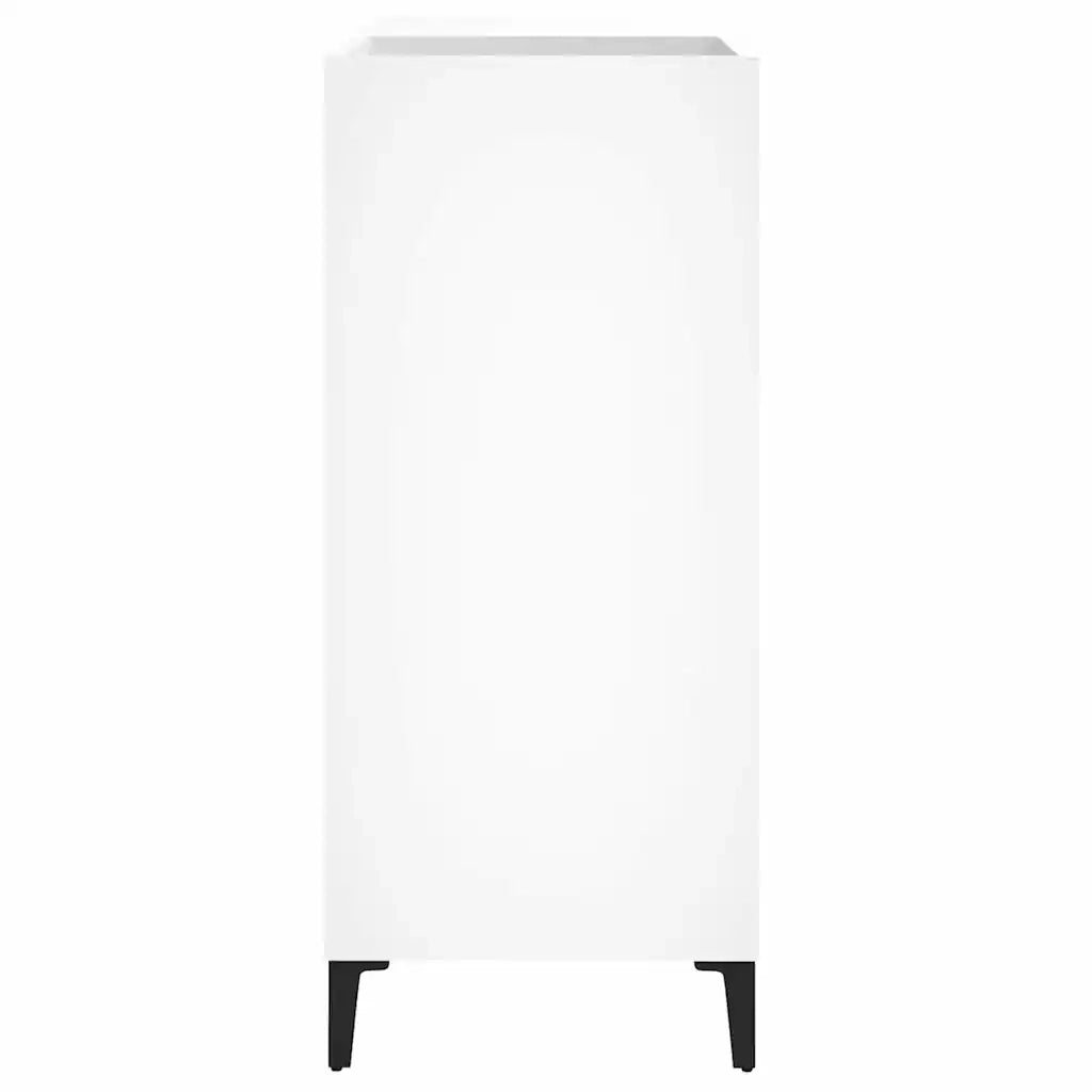 Mobile Porta Dischi Bianco 84,5x38x89 cm in Legno Multistrato 831997