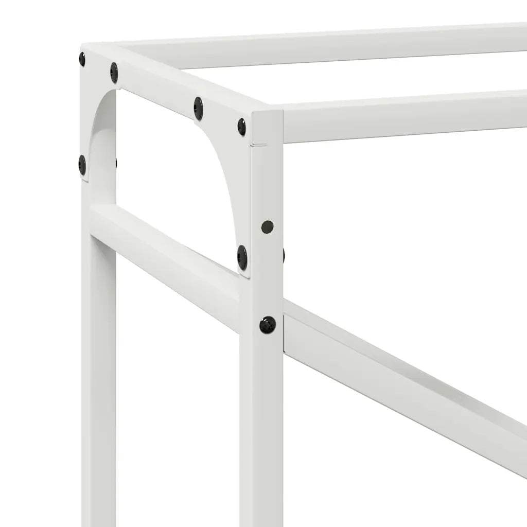 Rastrelliera per Legna da Ardere Bianca 60x25x100 cm 864328