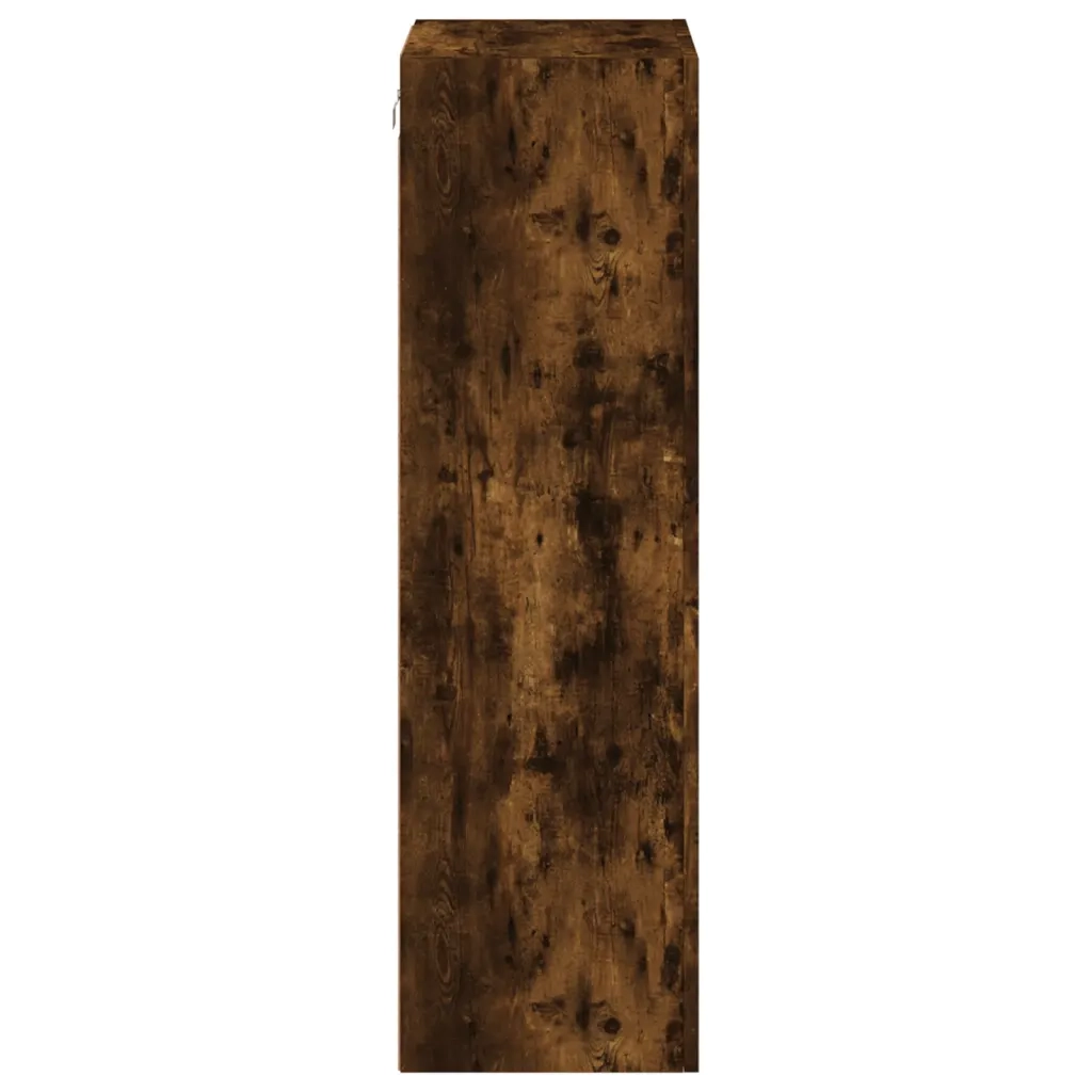 Mobile TV a Parete | Armadietto TV | Mobile Porta TV Rovere Fumo 40,5x30x102 cm Legno Multistrato