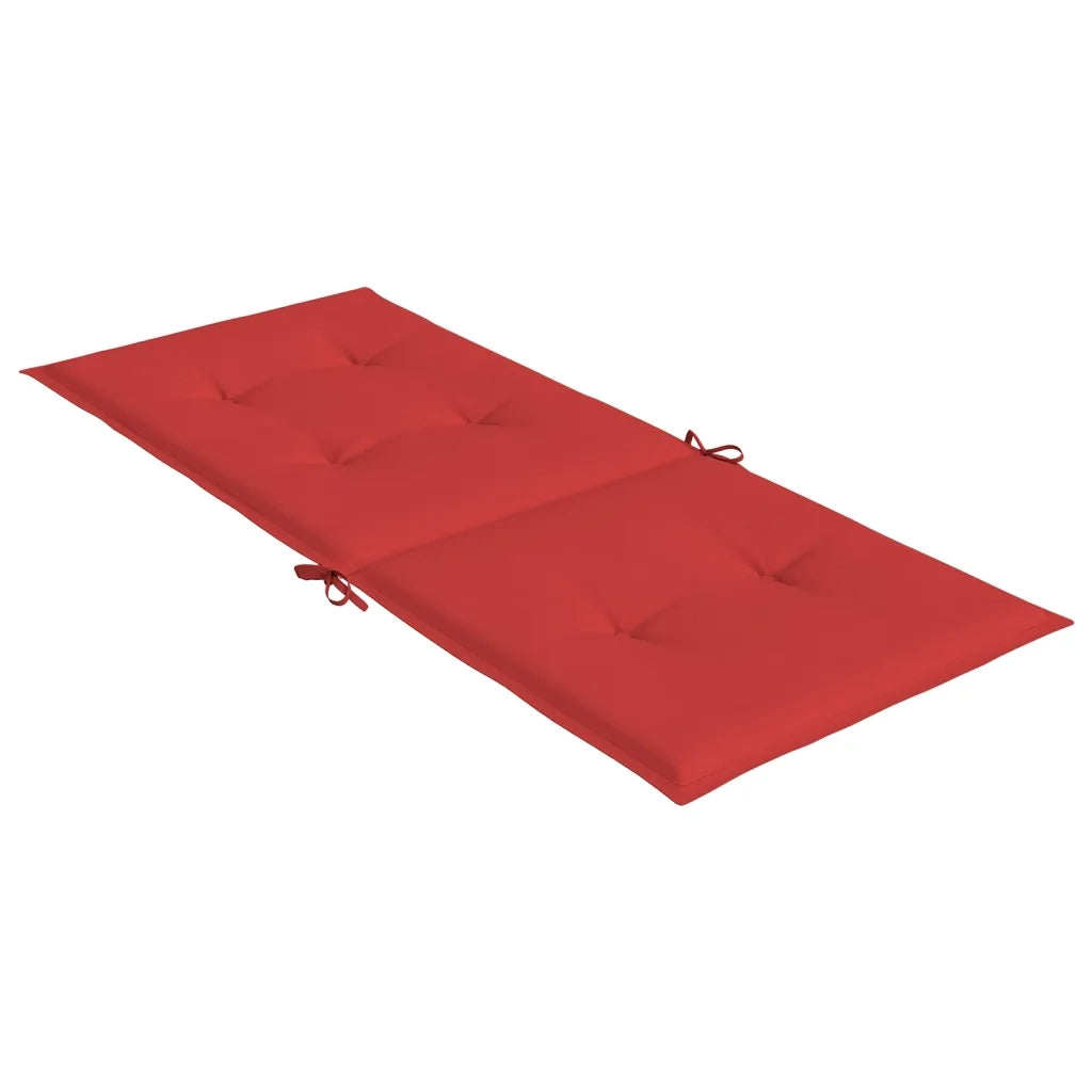 2 pz Cuscini per Sedie da Giardino Rossi 120x50x3 cm cod mxl 57840