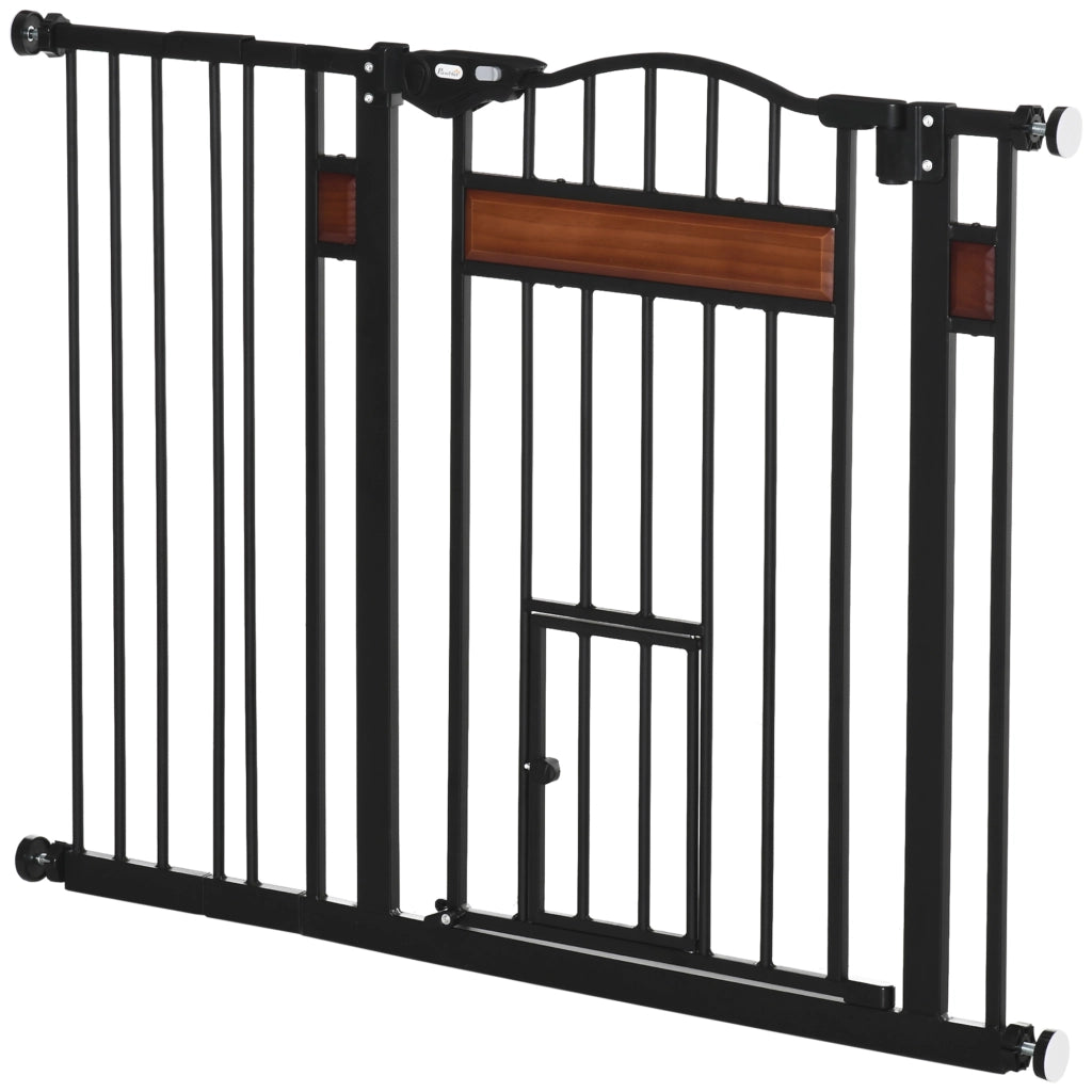 Cancello per Cani ¨C Minimal ¨C Nero 74-105x76.2 cm