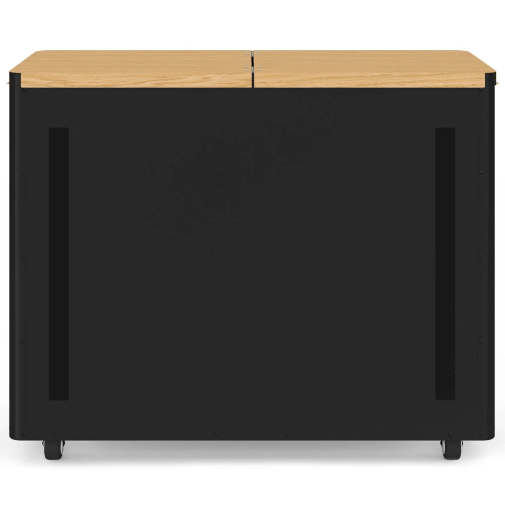 IDMarket - Doppio serbatoio per pellet da 60 kg, nero, e mobile porta-pellet e accessori, 73 x 30 x 60 cm
