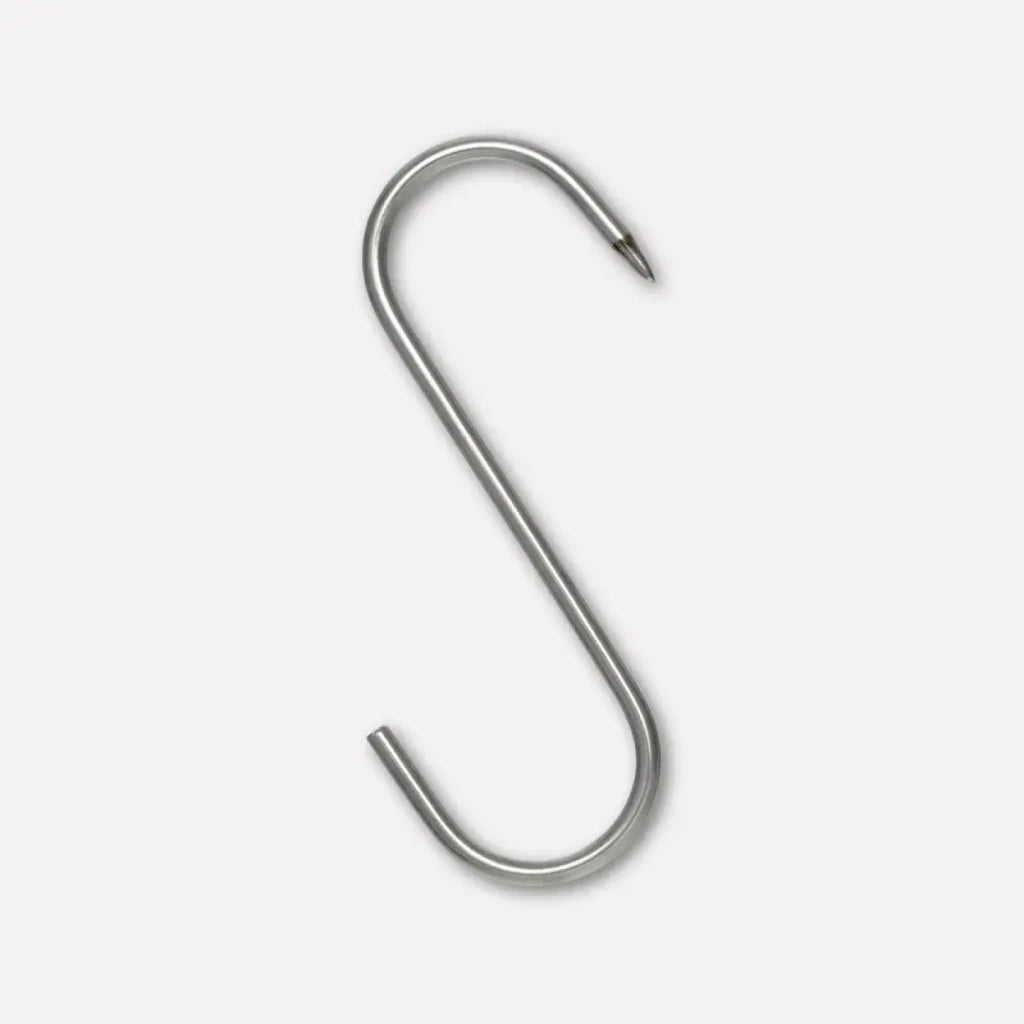 Set 6 pezzi gancio a S in acciaio inox 140x5 mm