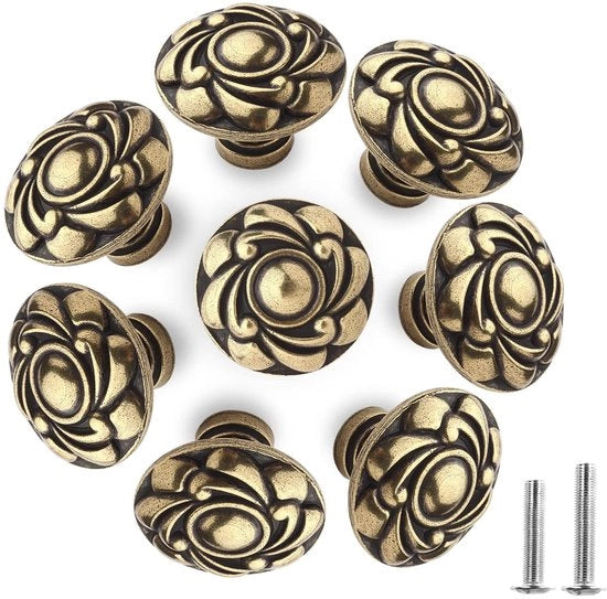 Pomme di bronzo antico - Vintage Chic - Set da 8