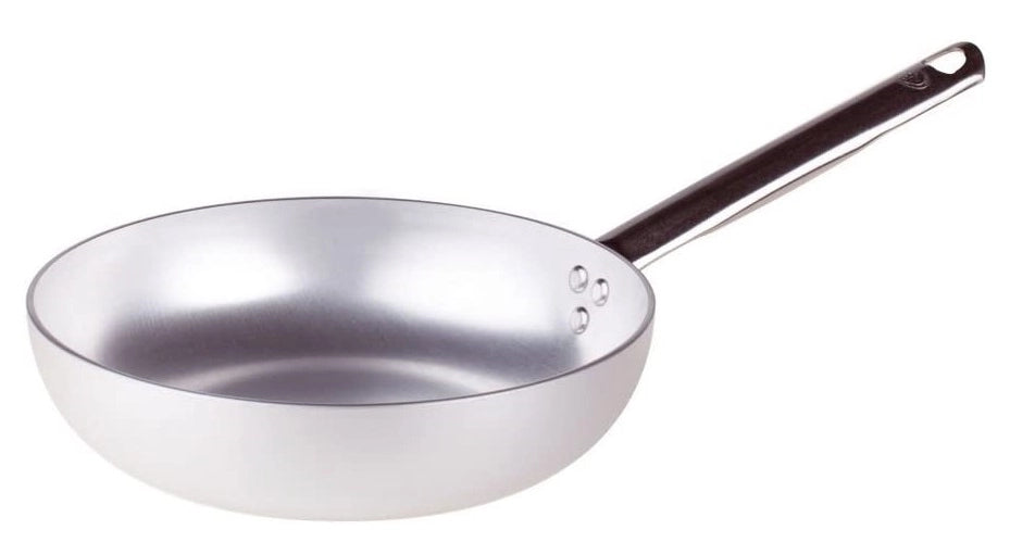 Padella Professionale in Alluminio Svasata Alta 28 cm Agnelli