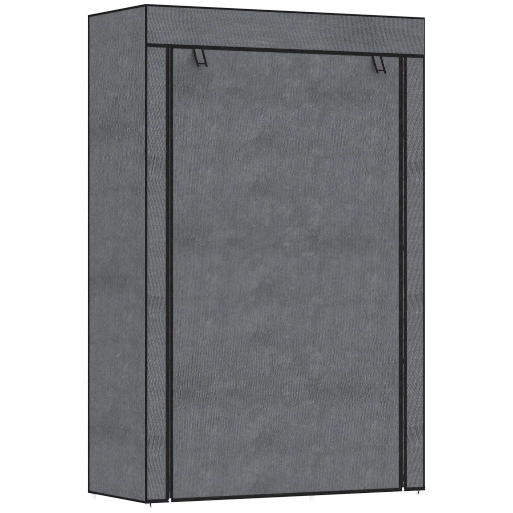 Armadio Guardaroba con Ripiani e Appendiabiti ¨C Minimal ¨C Grigio