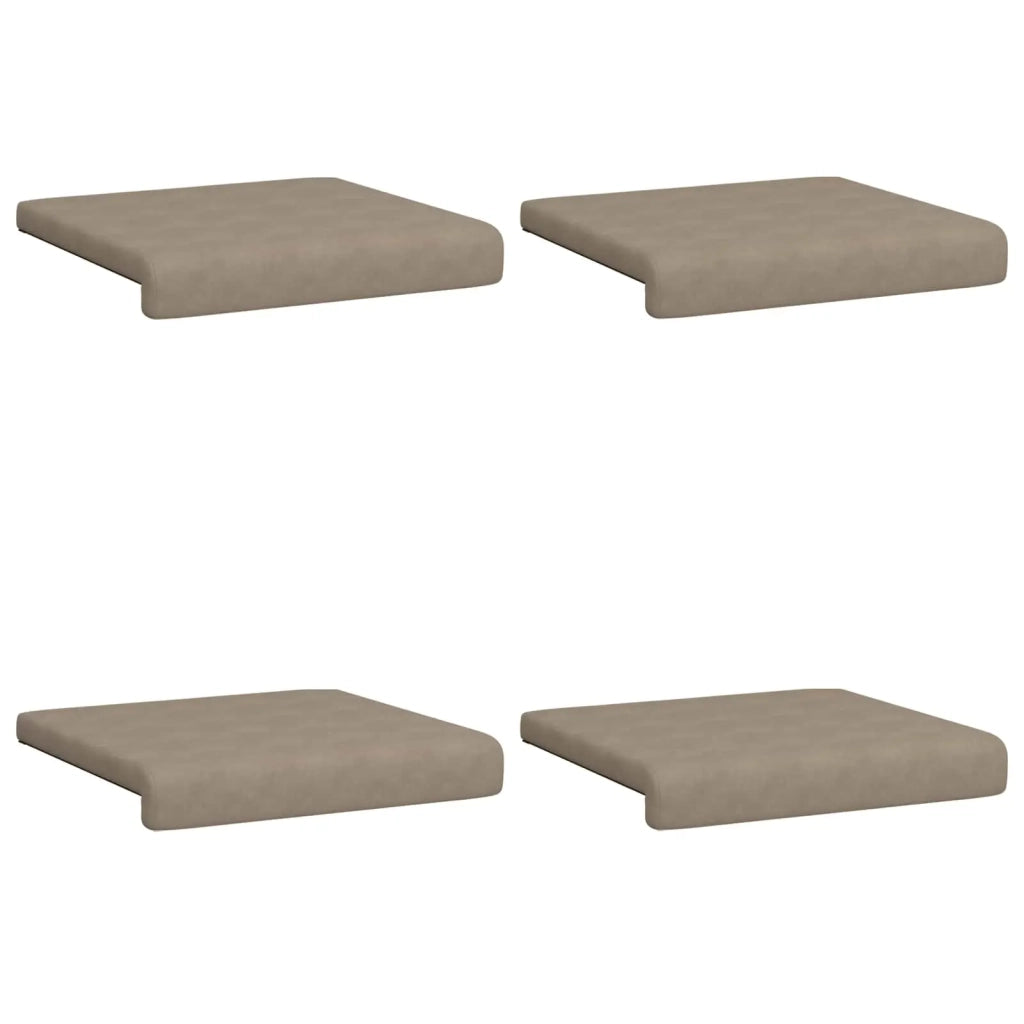 Cuscino per panchina 4 pcs Microfibra Tortora Profondità 35 cm 42043129
