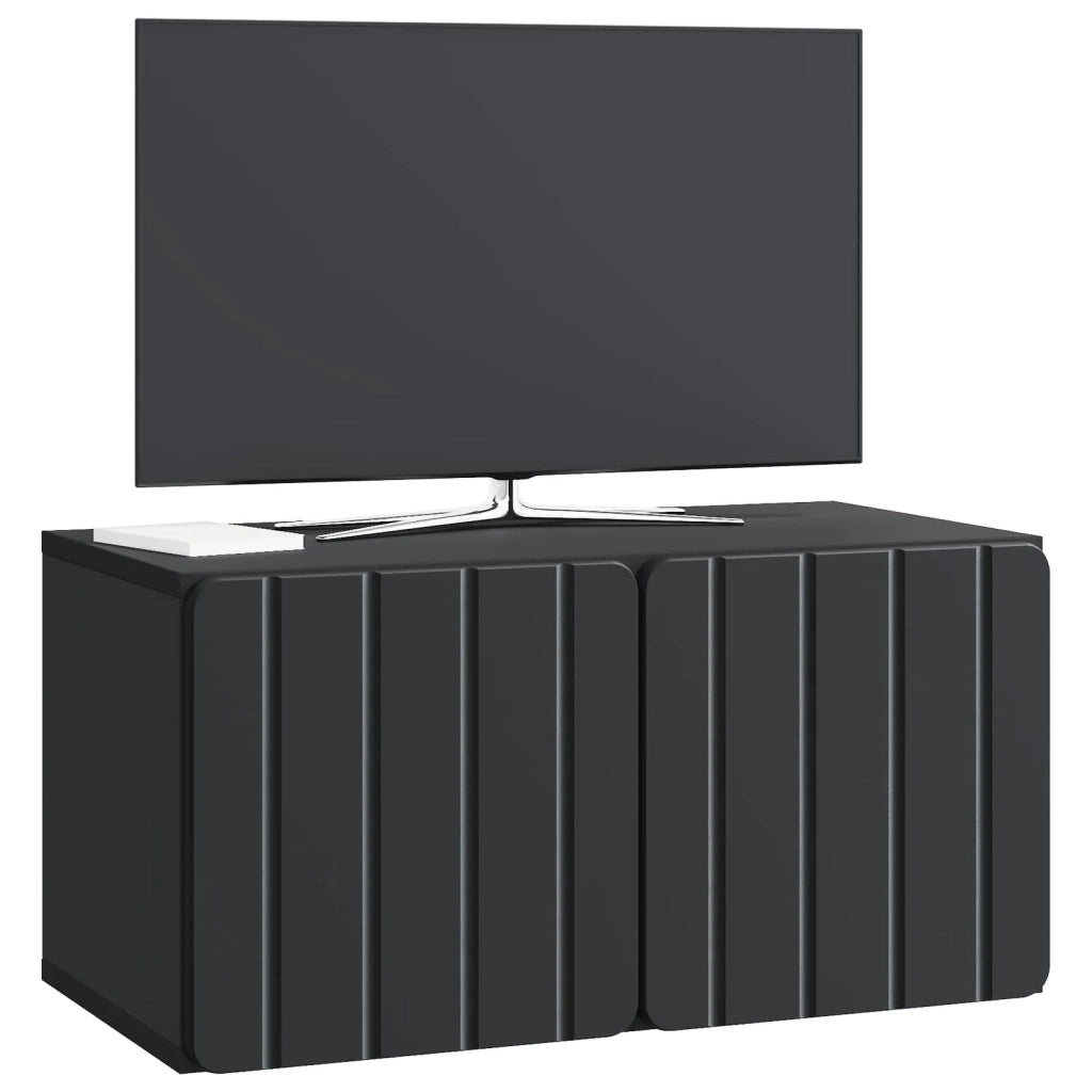 Mobile TV da Muro | Armadietto TV | Mobile Porta TV Nero 59,5 x 31 x 30 cm