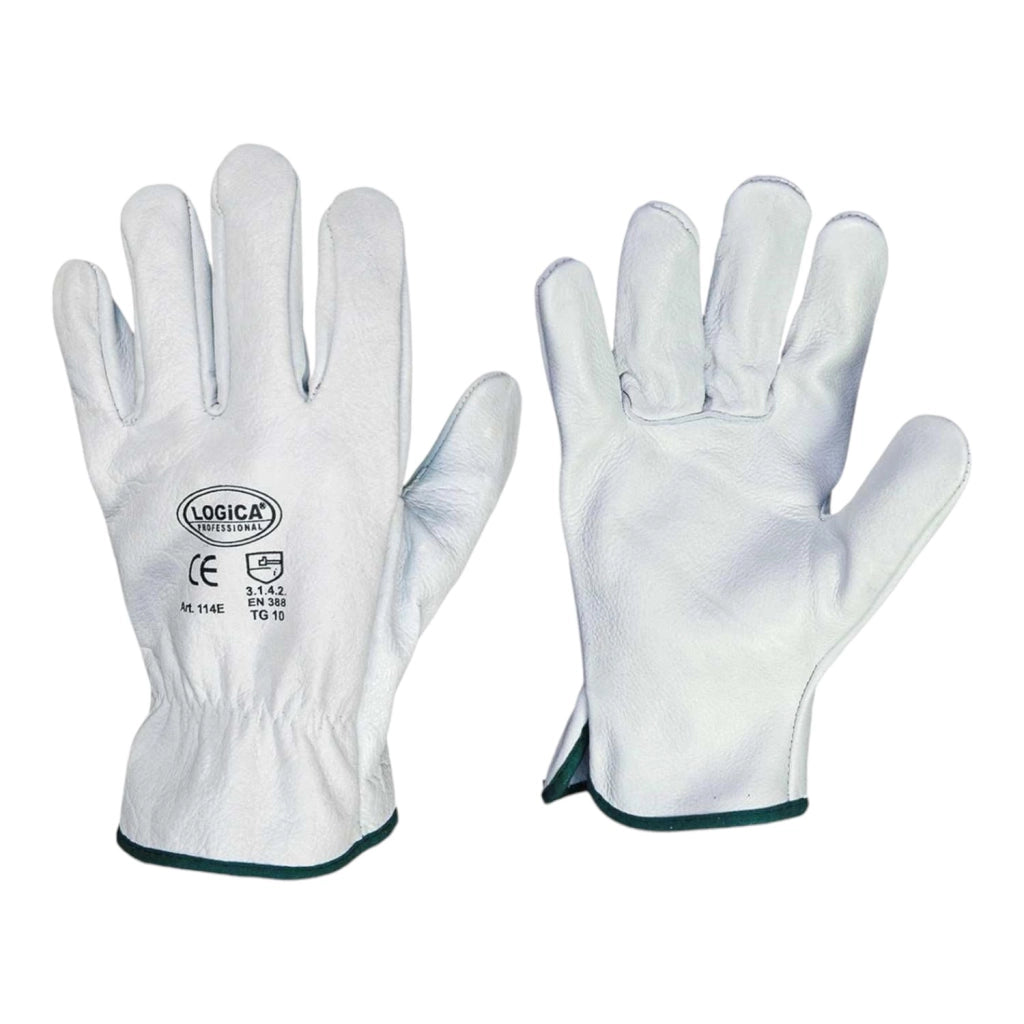 GUANTO FIORE BIANCO BOVINO tg.9