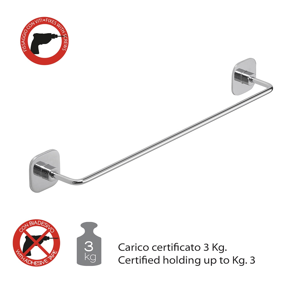 Portasalviette GEDY linea Teide da 60cm Cromato