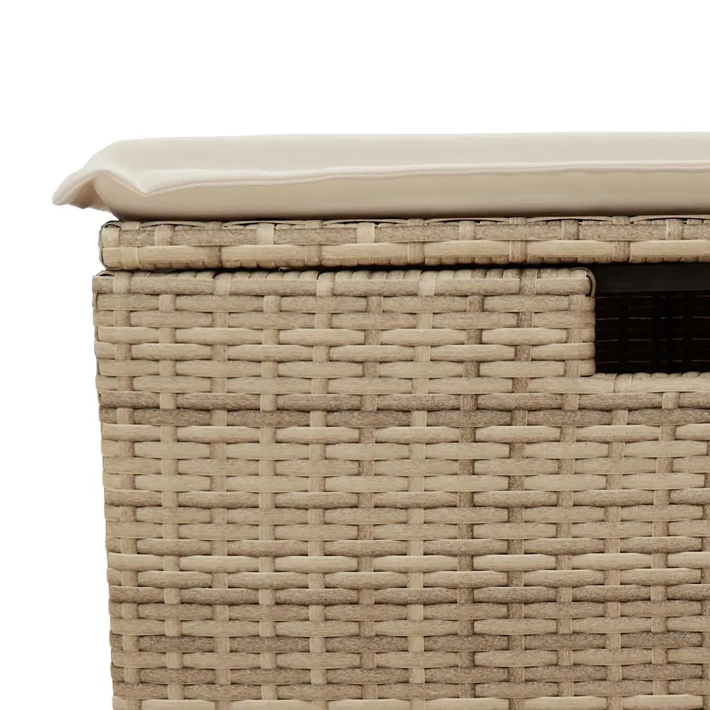 Set Divano da Giardino 6 pz con Cuscini Beige in Polyrattan 3325943