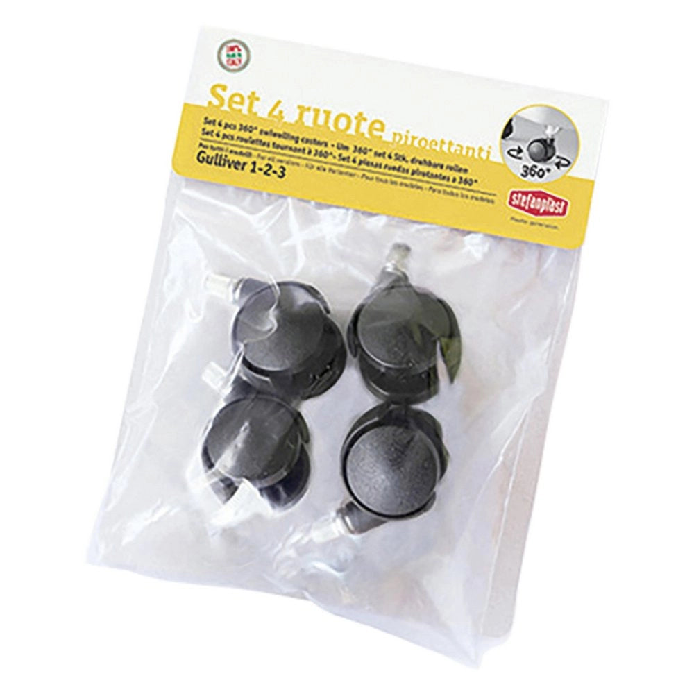 1cf ruote per trasportino 'gulliver' 4 pezzi codice 6060544 cod:ferx.6060544nlm