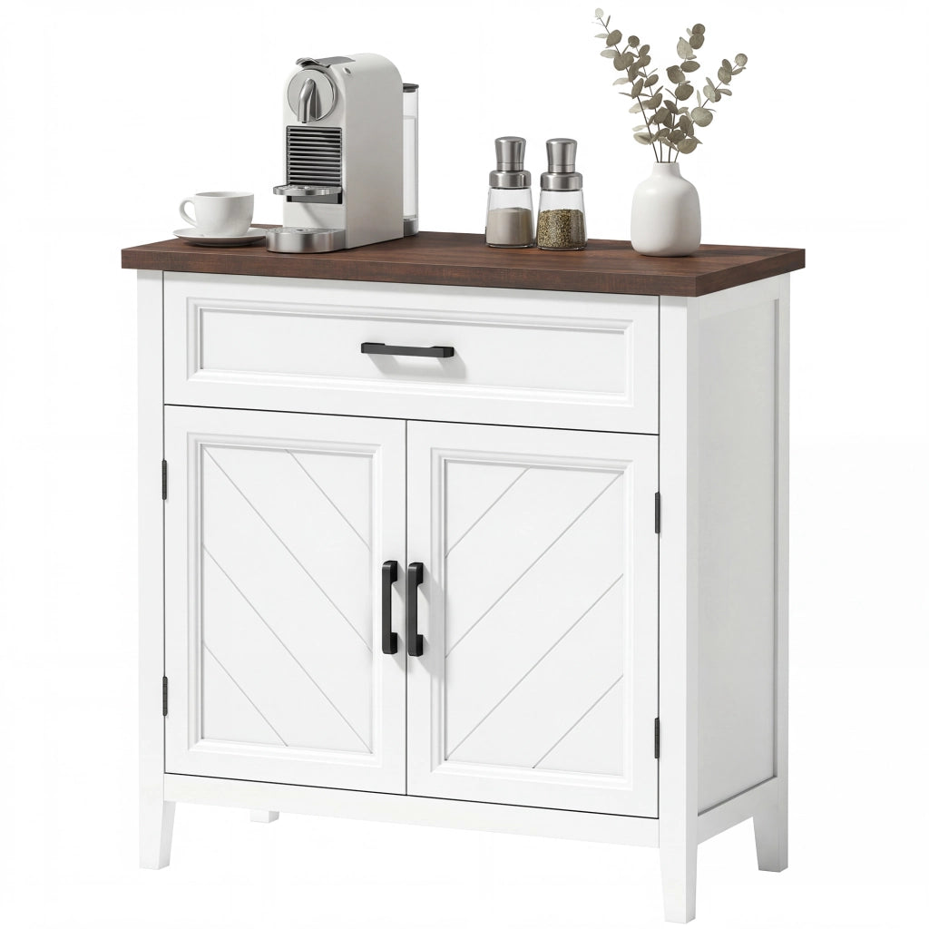Credenza ¨C zephmum ¨C Rustico con Ripiano Regolabile, 2 Ante