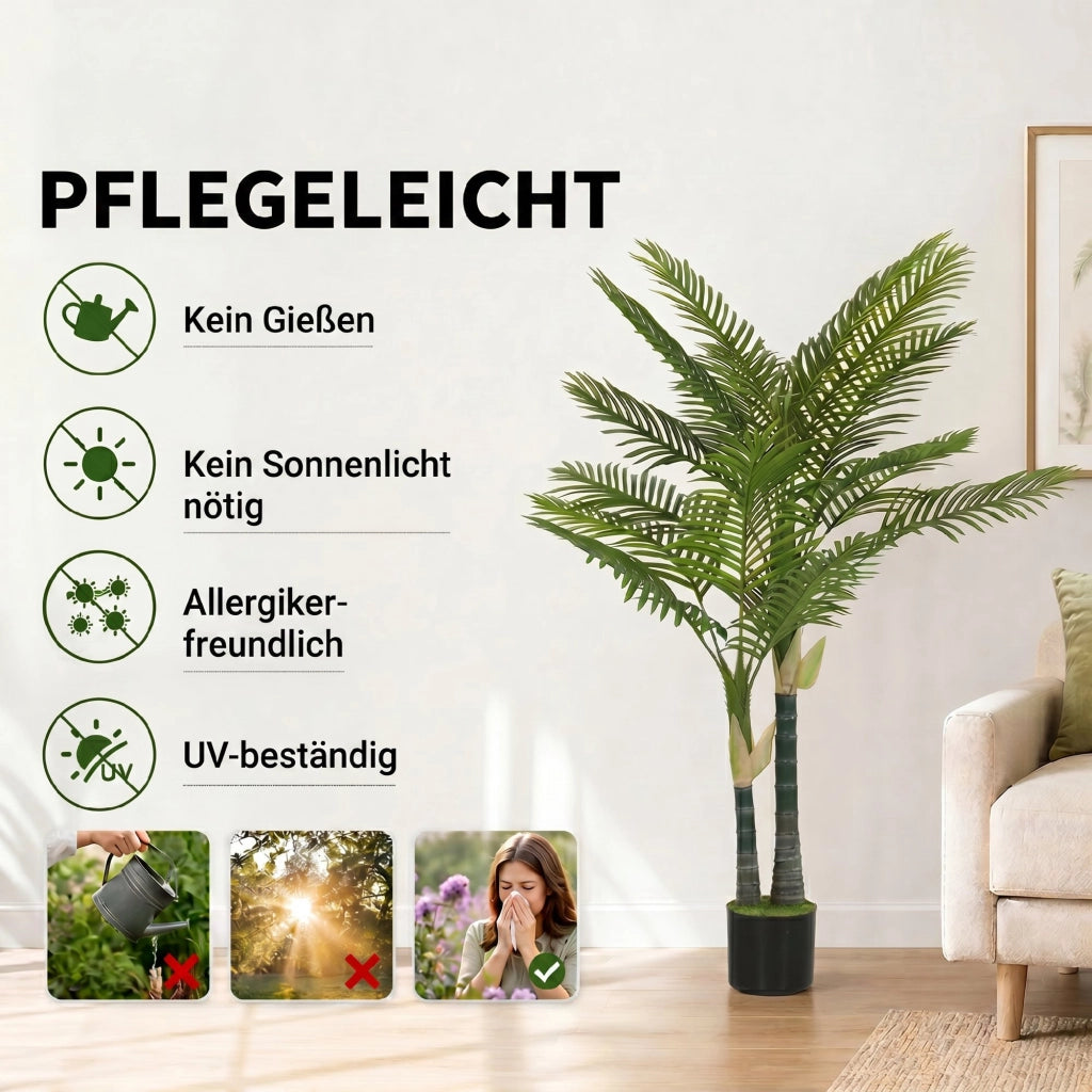 Palma artificiale decorativa in vaso ¨C zephmum ¨C 150cm verde