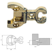 CERNIERA PER MOBILI 'A0054' bronzata- 2 pezzi