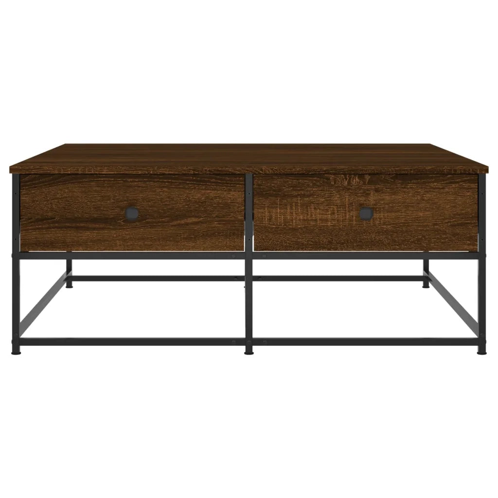 Tavolino salotto | Tavolino da caff¨¨ | Tavolino da Soggiorno Rovere Marrone 100x99x40 cm Legno Multistrato