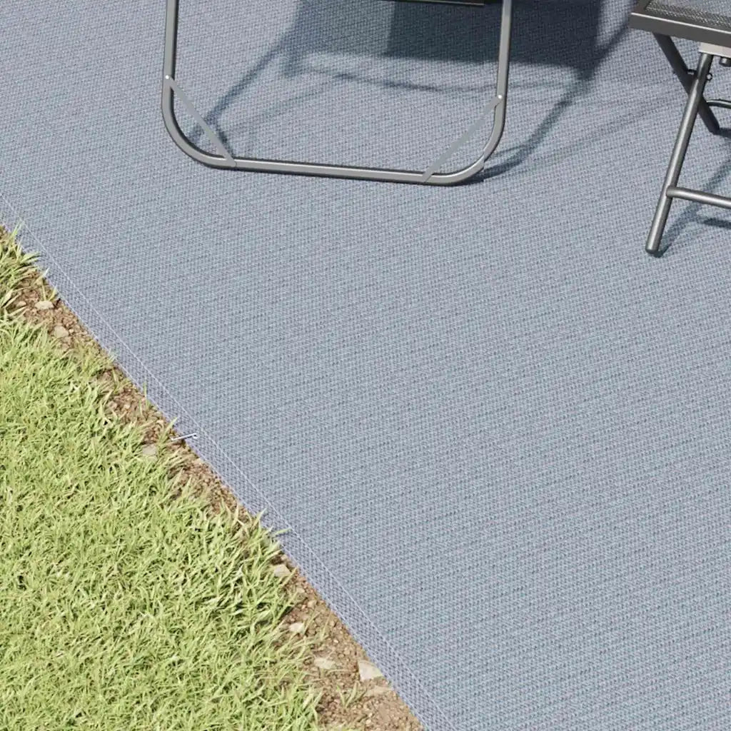 Tappeto da Tenda Blu e Grigio 400 x 400 cm Polietilene 42000180