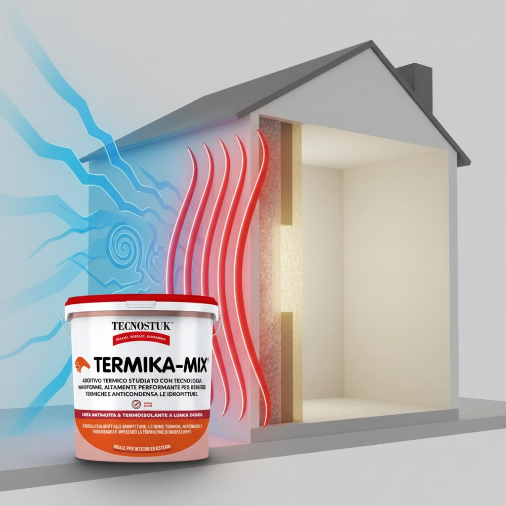 Termika-mix additivo idropitture per isolamento termico anticondensa 3 l