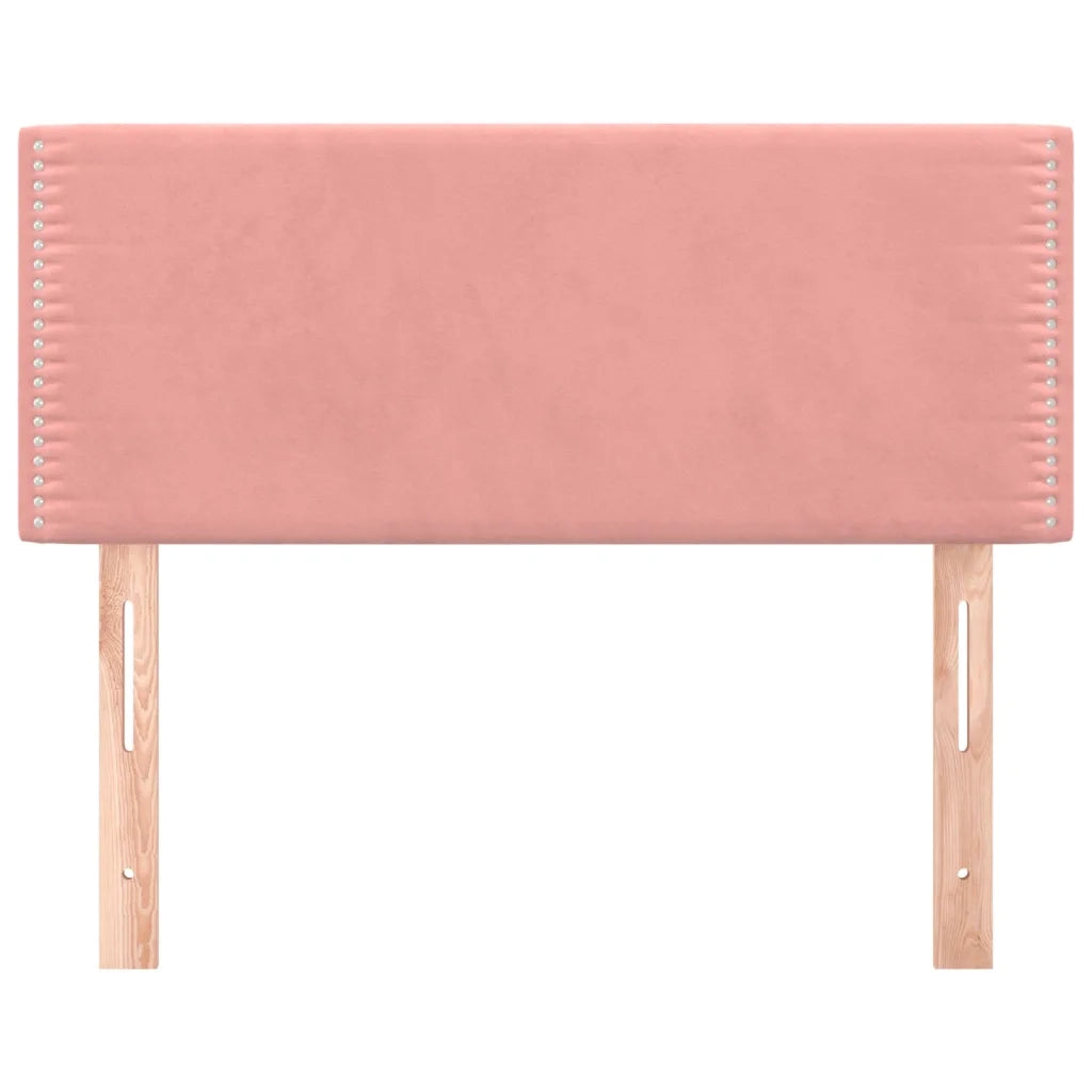 Testiera Rosa 80x5x78/88 cm in Velluto