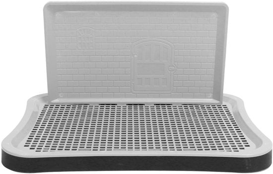 Addestramento cane - Toilet portatile - Puppa addestramento - In plastica - 51 x 38 x 27 cm - Sicuro e senza odore - Incluso pannello di protezione contro le urinazioni - Addestramento cane