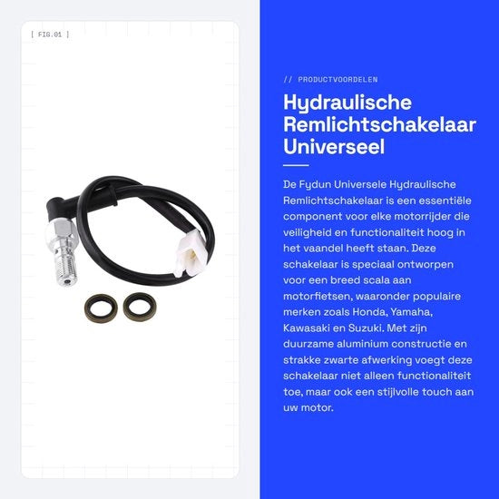 Riduttore di luce per freni idraulici universale - M10 - affidabile e duraturo - facile da installare - adatto per motori.