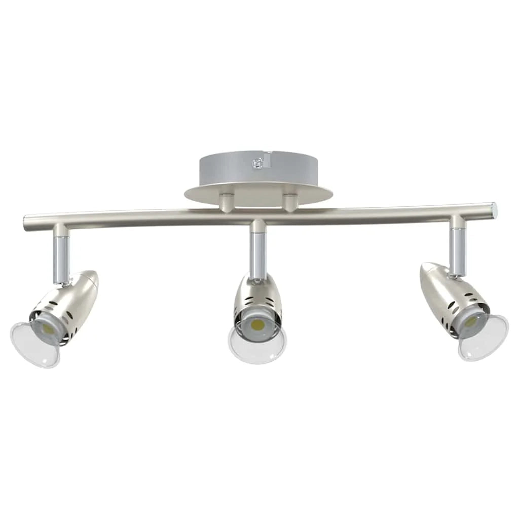 Moderno faretto da soffitto orientabile con illuminazione concentrata 36,5 x 10 x 12,5 cm metallo nichelato 02_0058324