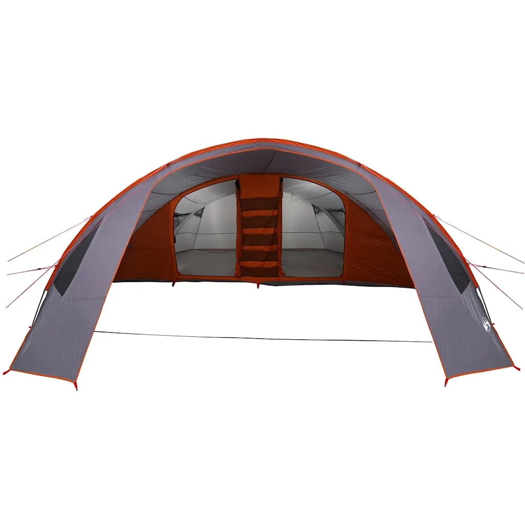 Tenda Tunnel per 6 Persone con tetto Grigio e arancione