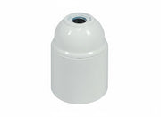 PORTALAMPADA E27 TERMOPLASTICO LISCIO- - colore bianco - 10 pezzi