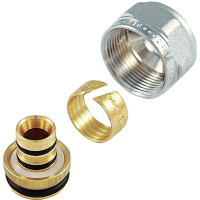 ADATTATORE CROMATO PER MULTISTRATO PASSO 1/2 x 16- 16 x 2.25- TIEMM- pezzi 1