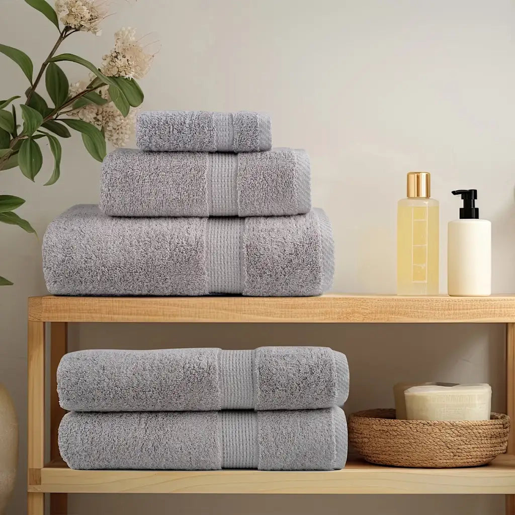 Set ASciugamani SOLUND 12 pz Grigio 600 gsm 137577