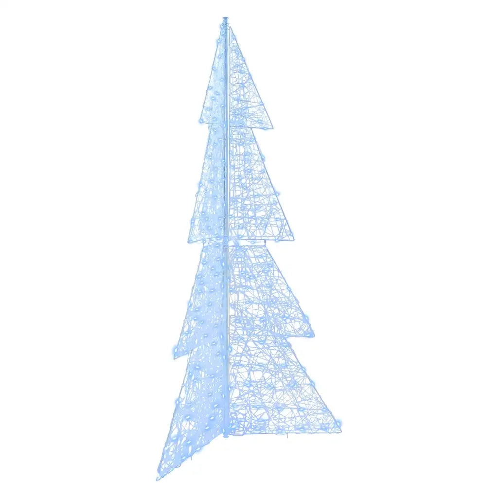 Albero di Natale | Decorazioni natalizie con 240 LED Bianco Freddo 180 cm Acrilico
