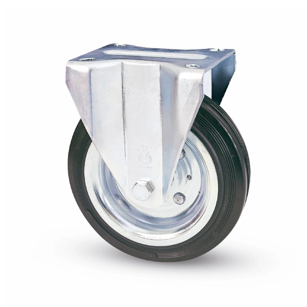 Utilia RUOTA FISSA PER CARRELLI  mm.125-piastra mm.102x76