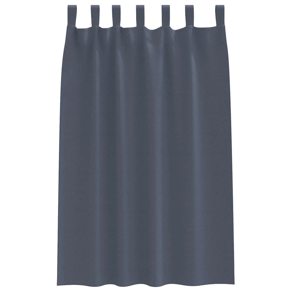 Tende Blackout con Anelli 2 pcs Antracite 175 x 140 cm 4107559