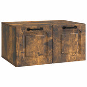 Mobile Porta TV da Muro-Credenza per TV sospesa Rovere Fumo 59,5 x 41 x 30 cm 818339
