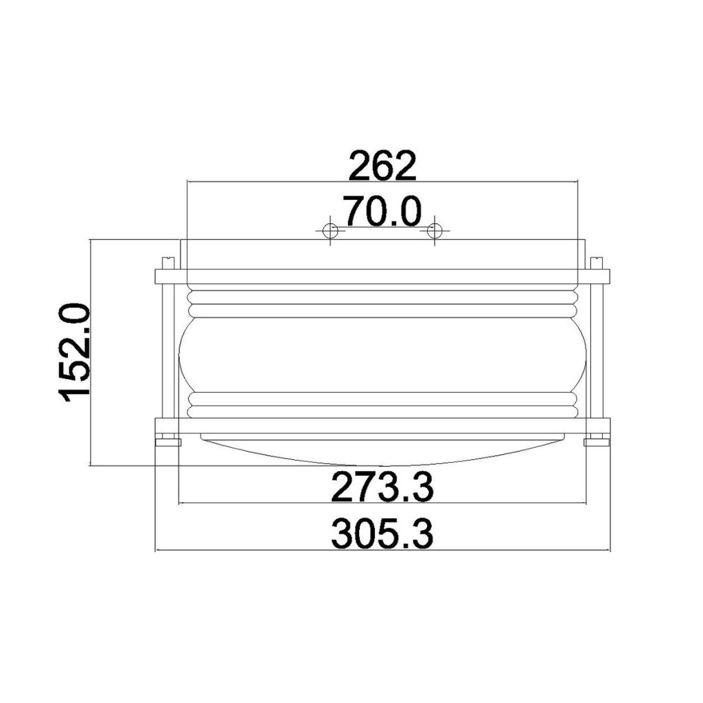 Plafoniera esterna Ashland Bay Kichler zinco E27 IP44