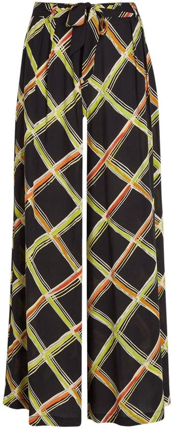 Abbigliamento per donna - Stile elegante con cintura - Tasche laterali - Tela di alta qualità - Disegno grafico moderno - Pannelli piegati - Pantaloncino lungo