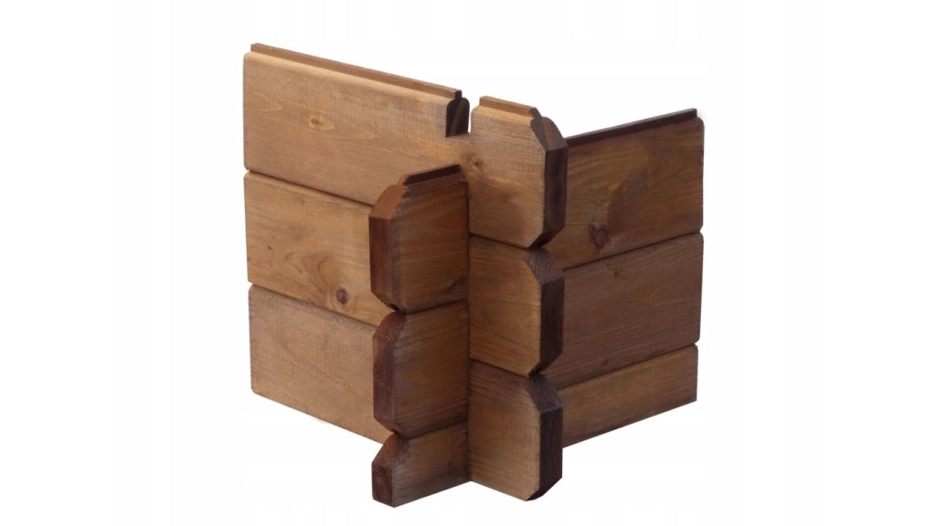 Veranda - 8m2 - 4m x 2m - impregnata - colore: marrone - DOM79 - ALTANKA