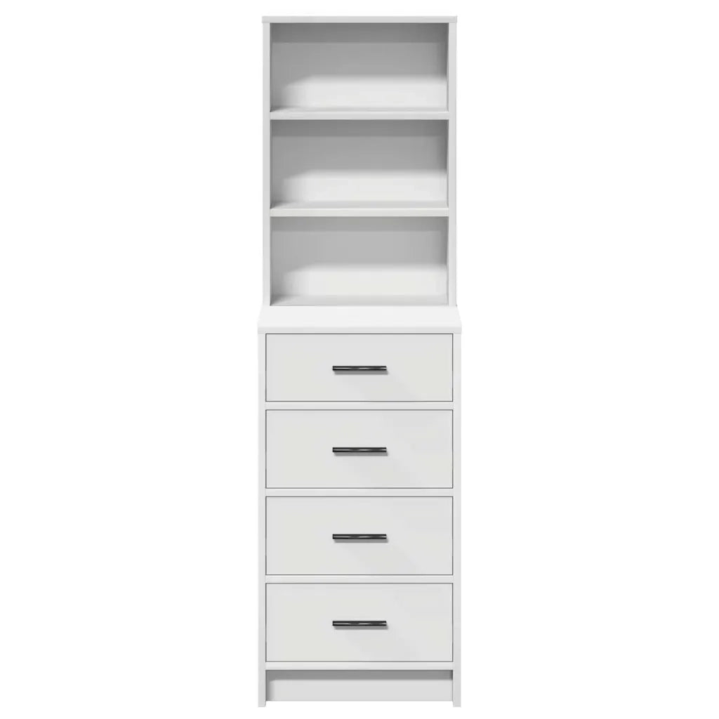 Credenza con cassetto Bianco 40 x 41 x 135 cm Legno multistrato 865046