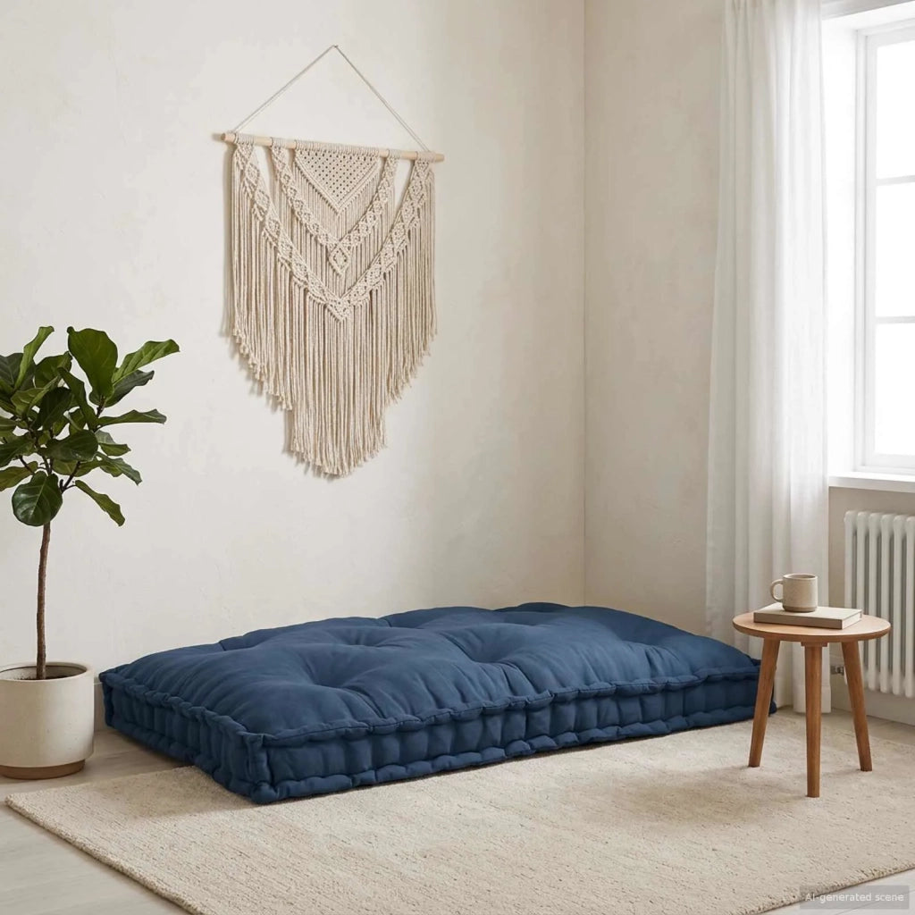 Cuscino per Divano Pallet Indaco 120 x 80 x 12 cm Tessuto 4019097