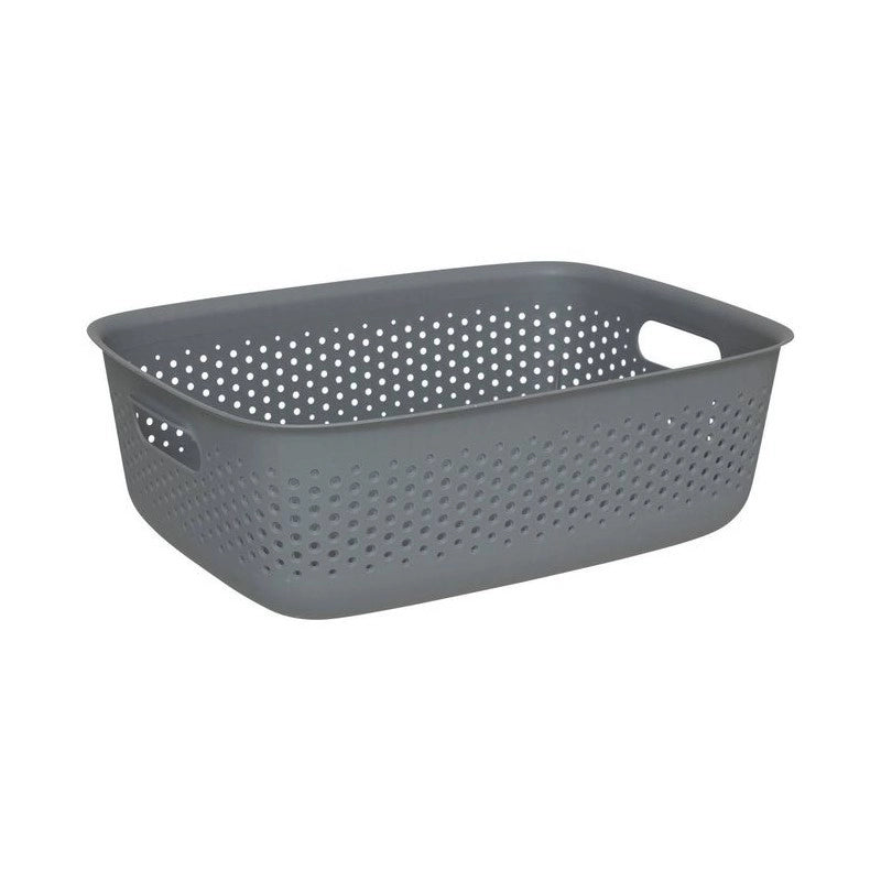 Cestino multiuso in plastica Tila grigio 10 L