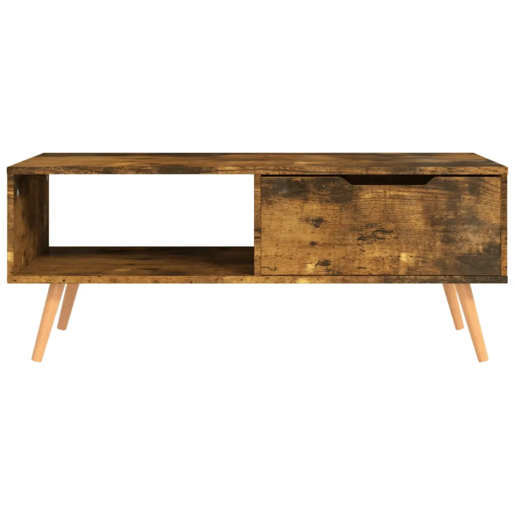 Tavolino salotto | Tavolino da caff¨¨ | Tavolino da Soggiorno Rovere Fumo 100x49,5x43 cm Legno Multistrato