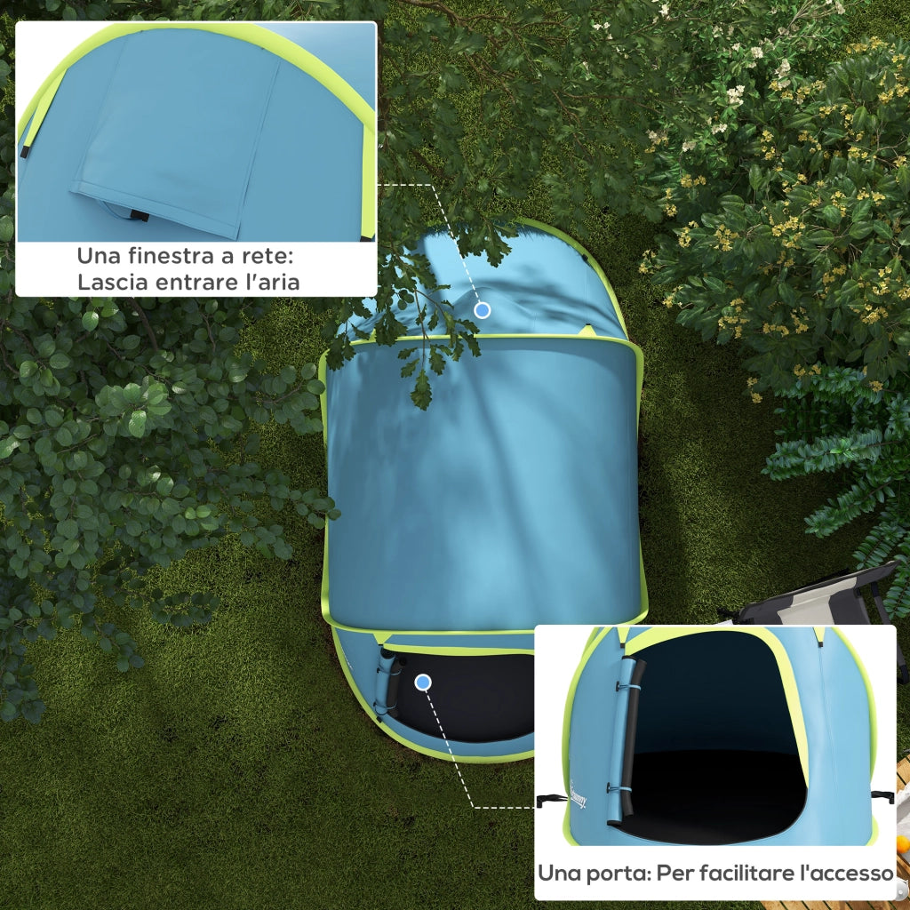 Tenda da Campeggio ¨C Minimal ¨C Blu 245x148x105 cm