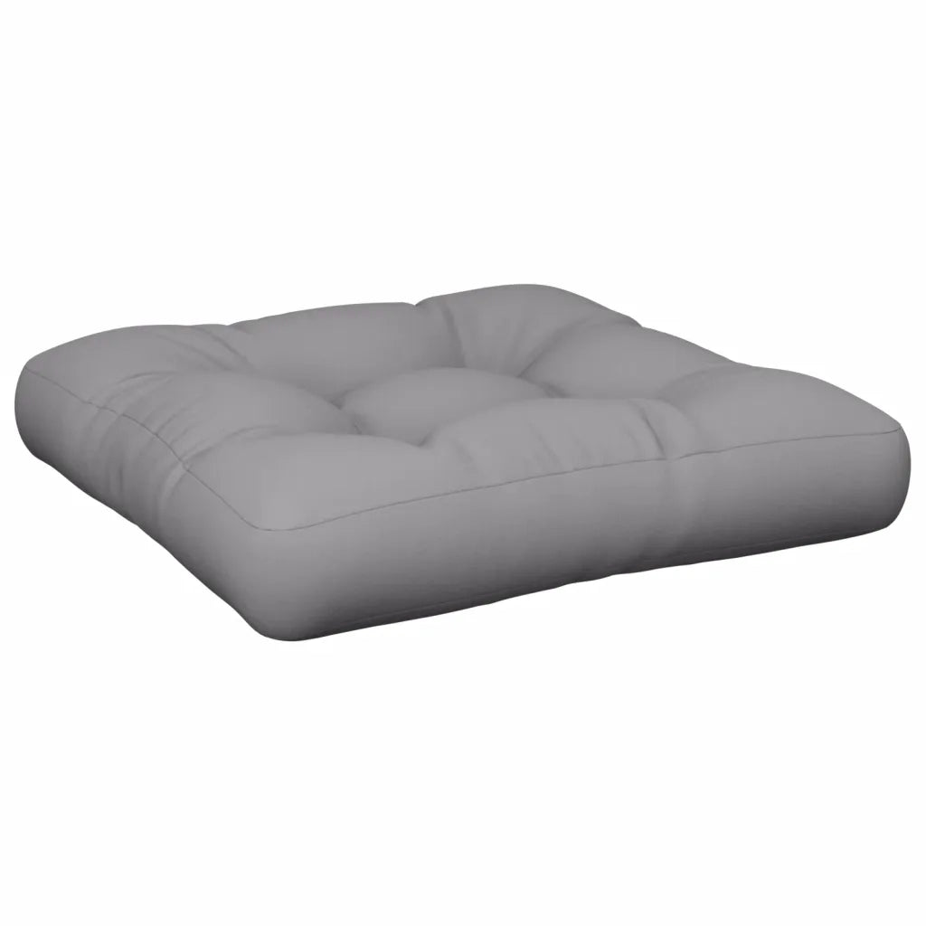 Cuscini per Pallet 2 pz Grigi in Tessuto 360668