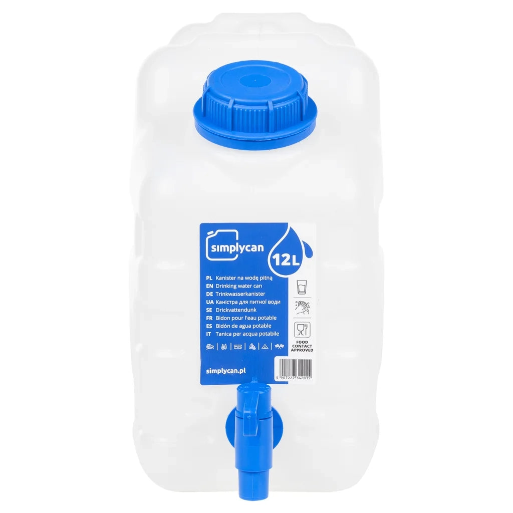 Contenitore Acqua con Rubinetto Trasparente 10 L in Plastica 155040