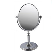 Trade Shop - Specchio Ovale Tavolo Makeup Trucco Girevole Accessorio Bagno Donna 33.5cm 52770 -